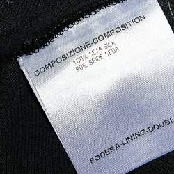 Pre Owned Gucci Black Silk Elastic Waist Pants M