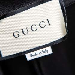 Gucci Black Jersey Striped Trimmed Stirrup Leggings XS