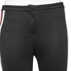 Gucci Black Jersey Striped Trimmed Stirrup Leggings XS
