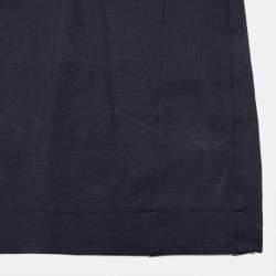 Pre Owned Gucci Navy Blue Knit Empire Waist Mini Dress XS