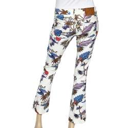 Gucci Off - White Tropical Printed Cotton Pants S