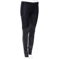 Pre Owned Gucci Black Wool & Leather Zipped Hem Detail Slim Fit Pants M