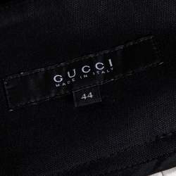 Pre Owned Gucci Black Cotton Belted Mini Skirt M