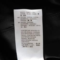 Pre Owned Gucci Black Cotton Tapered Leg Pants XS