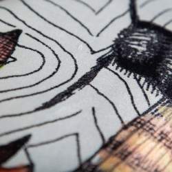 Pre Owned Gucci Multicolored Moth Strength Printed Silk Midi Skirt M