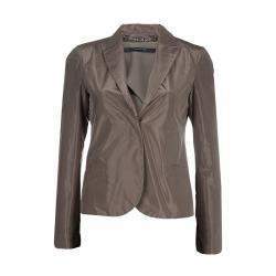 Pre Owned Gucci Brown Silk Blazer S