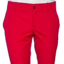 Pre Owned Gucci Pink Wool Tailored Pants M