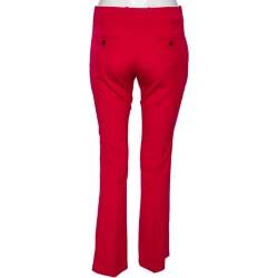 Pre Owned Gucci Pink Wool Tailored Pants M