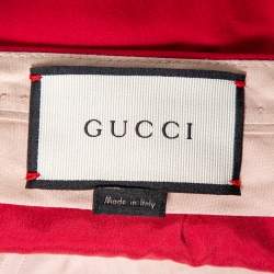 Pre Owned Gucci Pink Wool Tailored Pants M