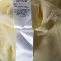 Gucci Yellow Silk Sleeveless Top M