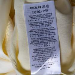 Gucci Yellow Silk Sleeveless Top M