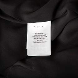 Pre Owned Gucci Multicolored Lurex Jacquard & Silk Zip Front Jacket S
