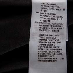 مملوكة مسبقًا Gucci Monochrome Geometric Pattern Embellished Wool Coat M