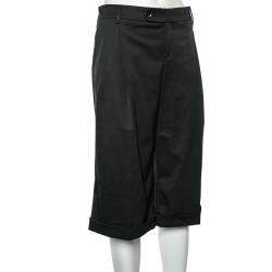 Gucci Black Wool Cropped Culottes L