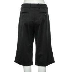 Gucci Black Wool Cropped Culottes L