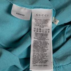 Pre Owned Gucci x Disney Blue Cotton printed Short Sleeve T-Shirt M
