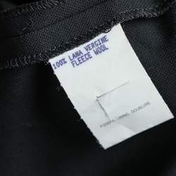 Pre Owned Gucci Black Wool Straight Leg Pants M