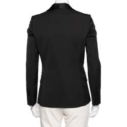 Gucci Black Wool Single Breasted Blazer S
