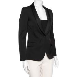 Gucci Black Wool Single Breasted Blazer S
