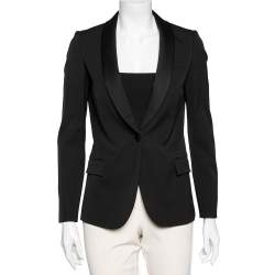 Gucci Black Wool Single Breasted Blazer S