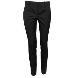 Pre Owned Gucci Black Wool Straight Leg Trousers S