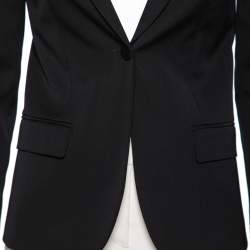 Pre Owned Gucci Black Wool Single Breasted Blazer S