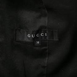 Pre Owned Gucci Black Wool Single Breasted Blazer S