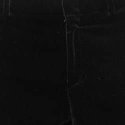 Pre Owned Gucci Black Velvet High Waisted Flared Trousers M