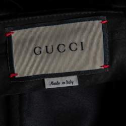 Pre Owned Gucci Black Velvet High Waisted Flared Trousers M
