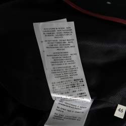 Pre Owned Gucci Navy Blue Snake & Floral Embroidered Wool Single Breasted Blazer L
