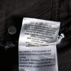Pre Owned Gucci Grey Cotton Straight Pants M