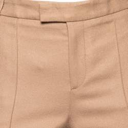 Pre Owned Gucci Beige Wool Straight Pants M