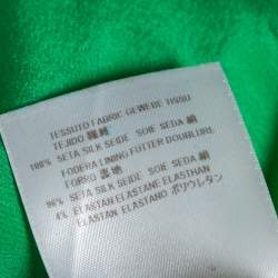 Gucci Green Silk Cutout Detail Shift Dress M