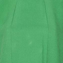 Gucci Green Silk Cutout Detail Shift Dress M