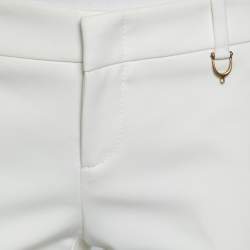 Pre Owned Gucci White Cotton Blend Tapered Leg Pants M