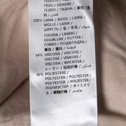 Pre Owned Gucci Blue Wool Flared Leg Trousers M