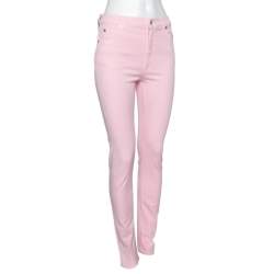 Pre Owned Gucci Pink Denim Skinny Fit Jeans M