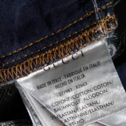 Pre Owned Gucci Blue Denim Horsebit Detailed Jeans M 