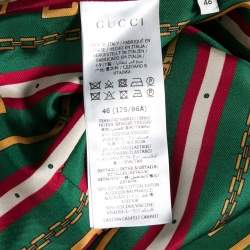 Pre Owned Gucci Navy Blue Crepe Contrast Trimmed Blazer L