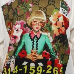 Pre Owned Gucci Off-White Terry Knit Ignasi Monreal Print Sweatshirt S