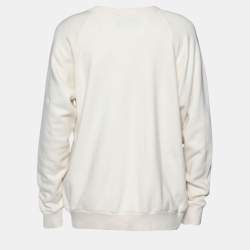 Pre Owned Gucci Off-White Terry Knit Ignasi Monreal Print Sweatshirt S