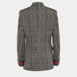 مملوكة مسبقًا Gucci Brown Tweed Double Breasted Blazer S