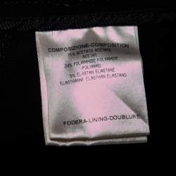 Pre Owned Gucci Black Crepe Zipped Hem Detail Slim Fit Pants M