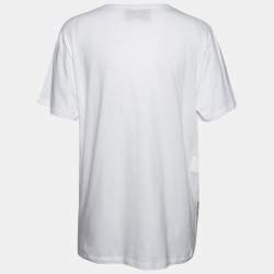 Gucci White Cotton Angelica Hicks Printed Limited Edition Crew Neck Top M