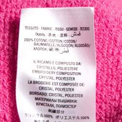 Gucci Pink Maison de l'Amour Bosco and Orso Printed Cotton Sweatshirt XXS