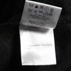 Pre Owned Gucci Black Cashmere Hooded Cape Coat S
