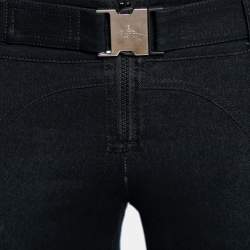 Pre Owned Gucci Navy Blue Cotton Belted Jeans S