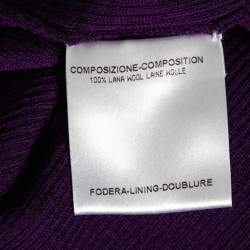 Gucci Purple Wool Knit Long Sleeve Sweater L