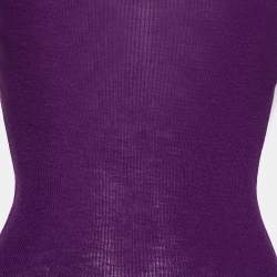 Gucci Purple Wool Knit Long Sleeve Sweater L