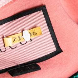 Pre Owned Gucci Pink Cotton Life Is Gucci Spray Painted Sweatshirt M